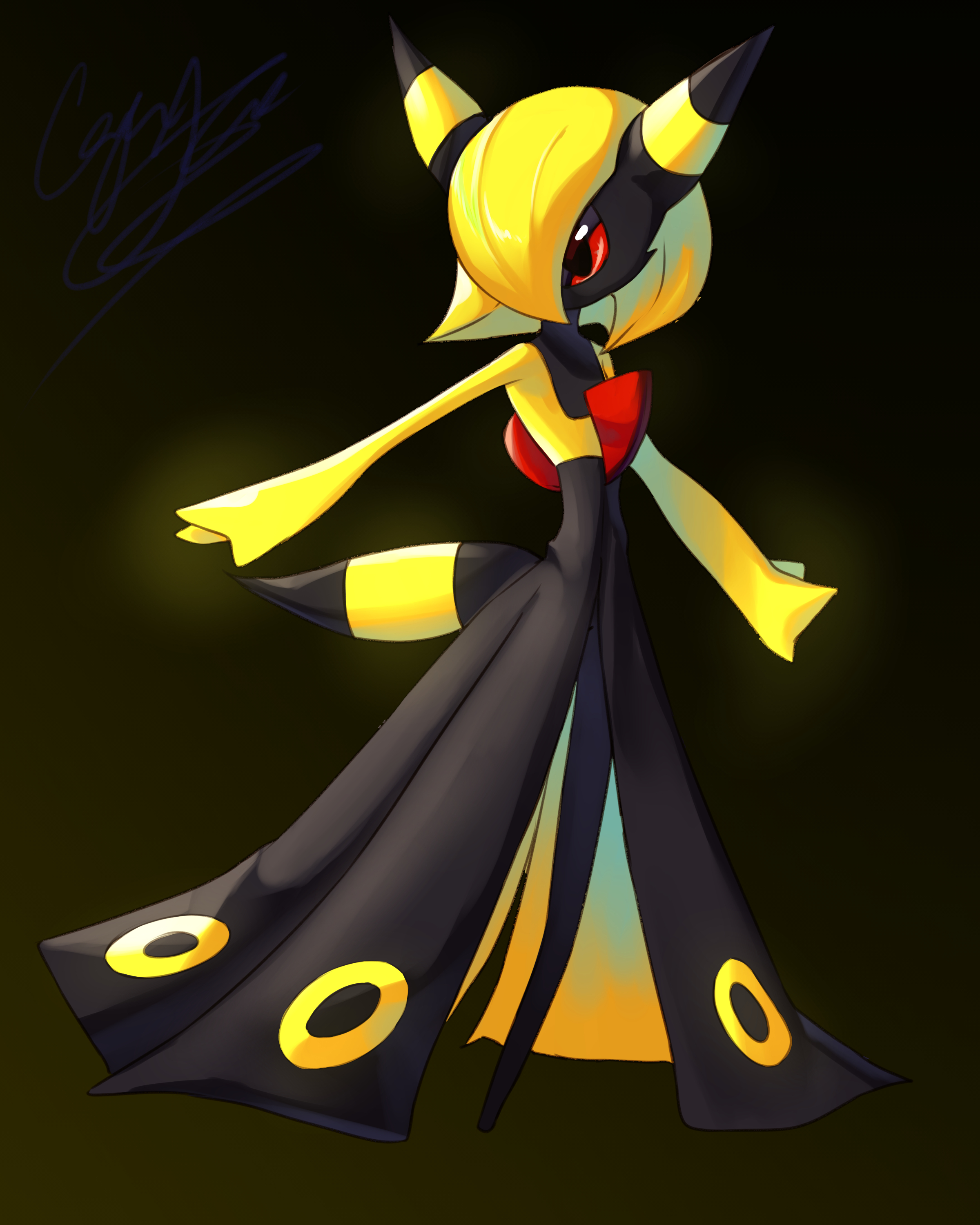 Pokemon Mega Gardevoir // new form // by MisticBeasts on DeviantArt