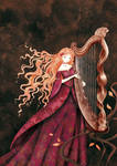 harpist by cathydelanssay