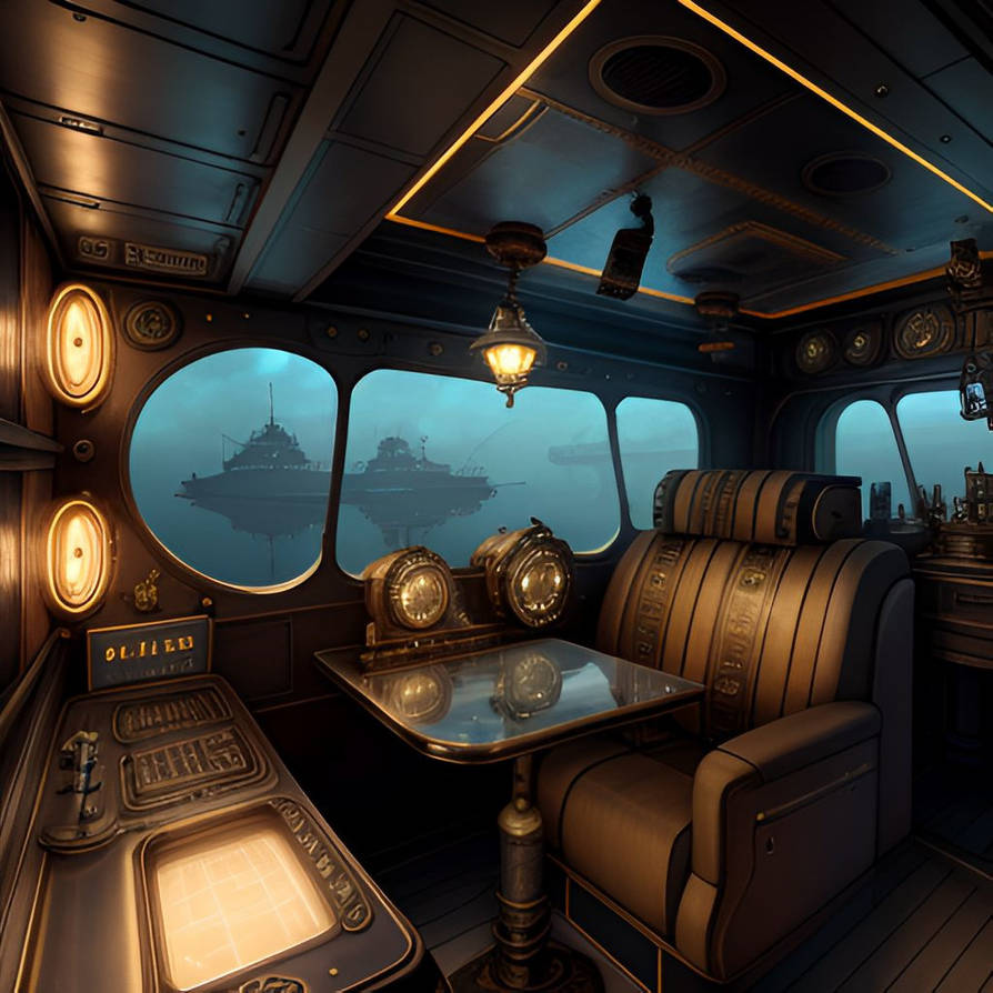 Captain Nemo Library Captain Nemo's Compartment by aug8088 on DeviantArt