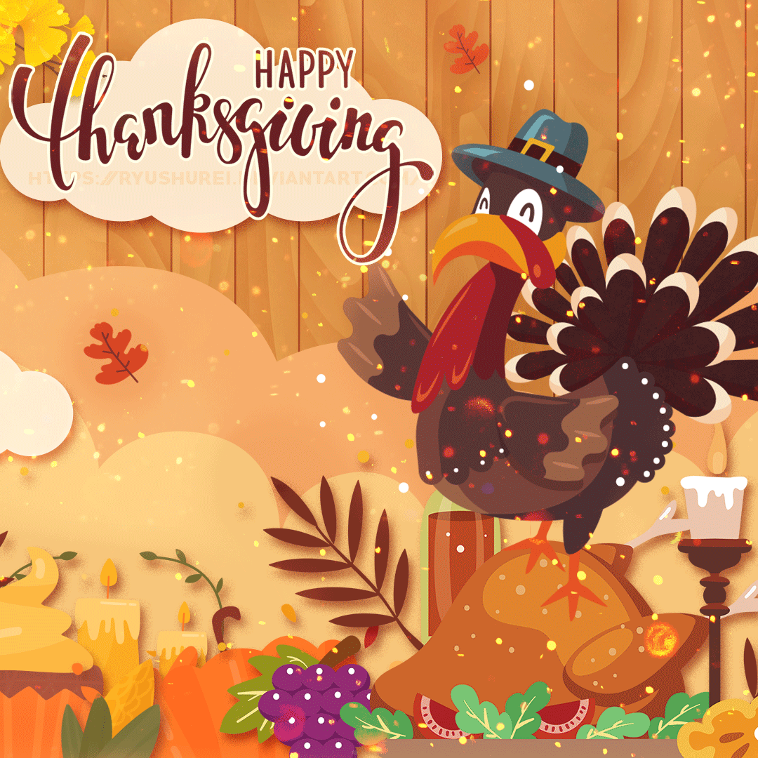 Happy Thanksgiving | Greeting | Animation by ryushurei on DeviantArt Happy Thanksgiving | Greeting | Animation by ryushurei on DeviantArt