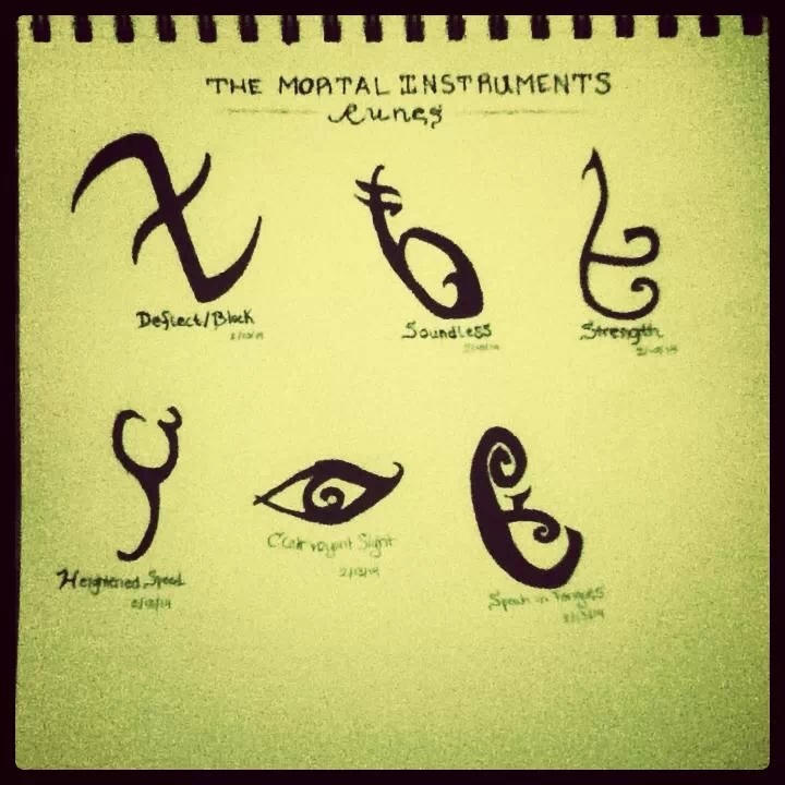 (Some of) The Mortal Instruments Runes by StephHardy28 on DeviantArt