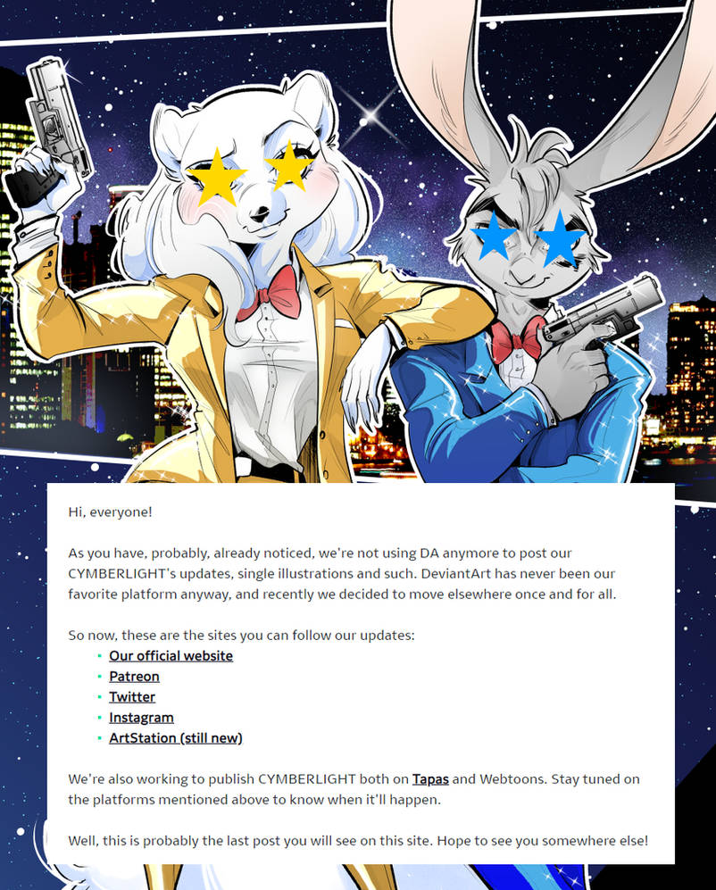 Sign Off Screen Deviantart Goodbye, DeviantArt! by fouroclocksart on DeviantArt