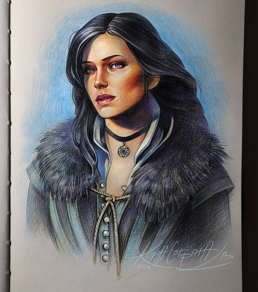 Yennefer color Pencils By KiraCorporal On DeviantArt yennefer-color-pencils-by-kiracorporal-on-deviantart