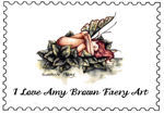 Amy Brown Faery Art Stamp