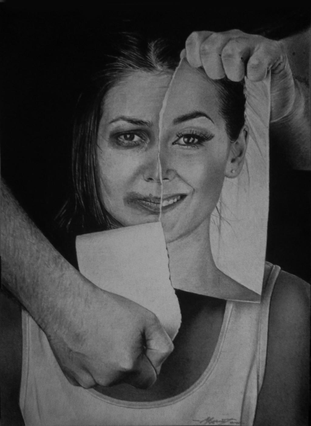 Violence Draw Against women's violence drawing by MarokoTasevski on DeviantArt