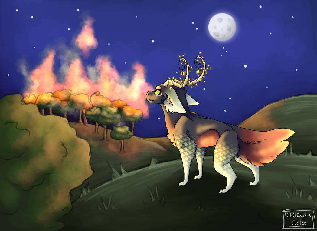 Forest Fire by Anyratac on DeviantArt