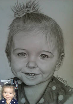 Child Graphite Portrait Drawing