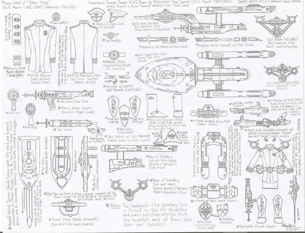 Azur Lane: Starship Conversion Parts for KMS Roon by galaxy1701d on ...