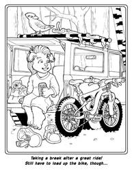 Bike Coloring Book Page 5