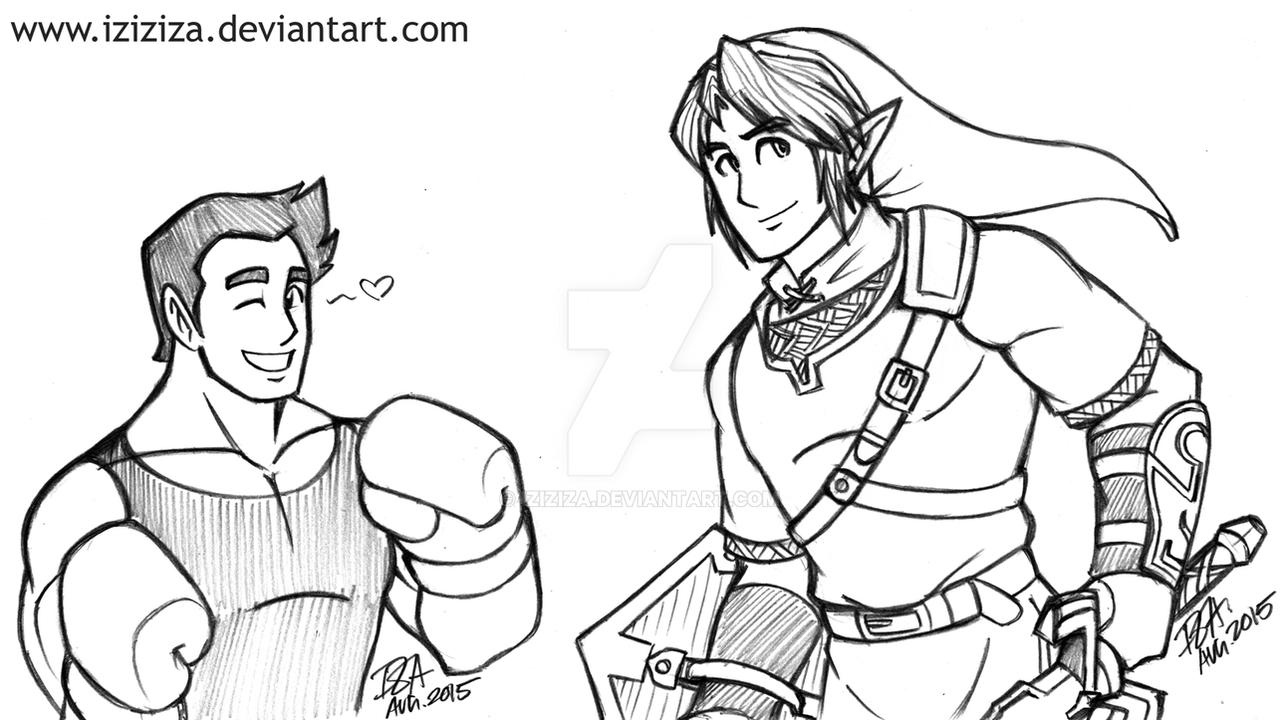 Mac and Link Sketch by IzIzIza on DeviantArt
