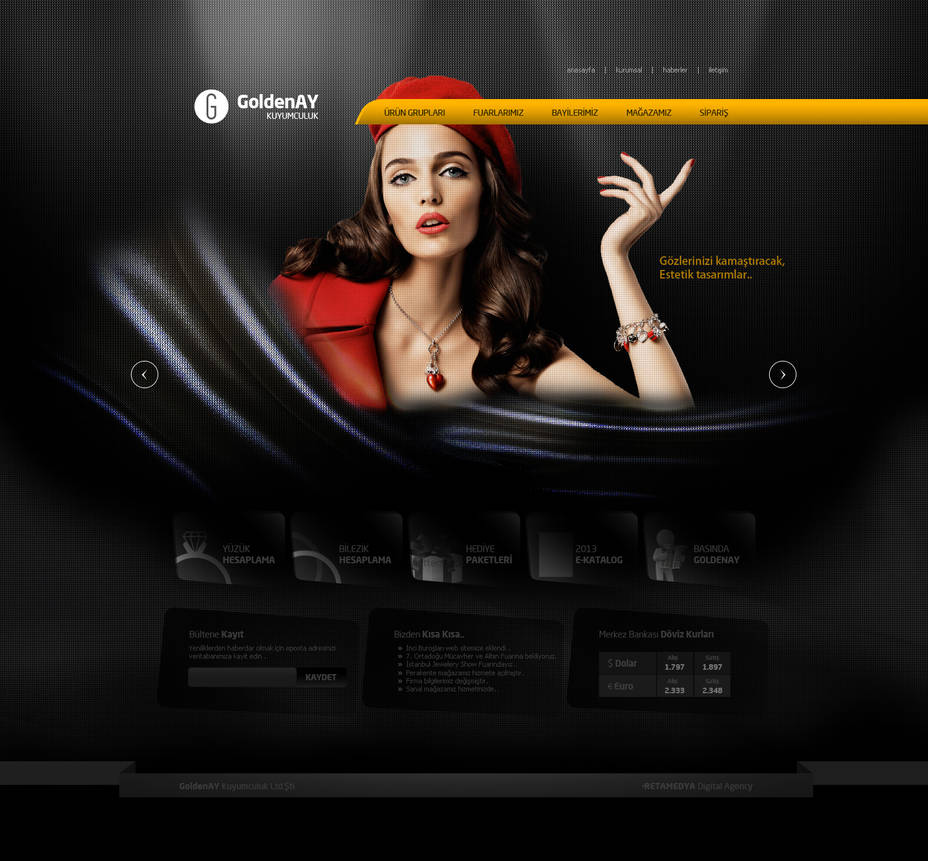 GoldenAY Kuyumculuk Web Interface v3