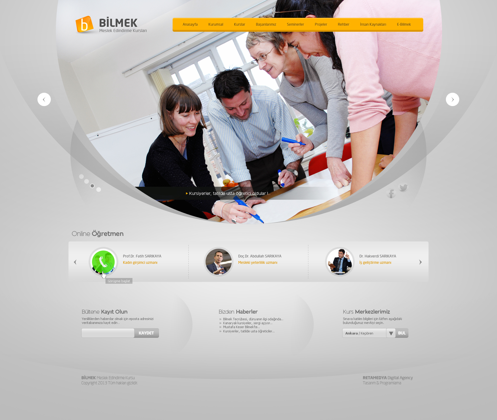 Bilmek Web Design by alisarikaya