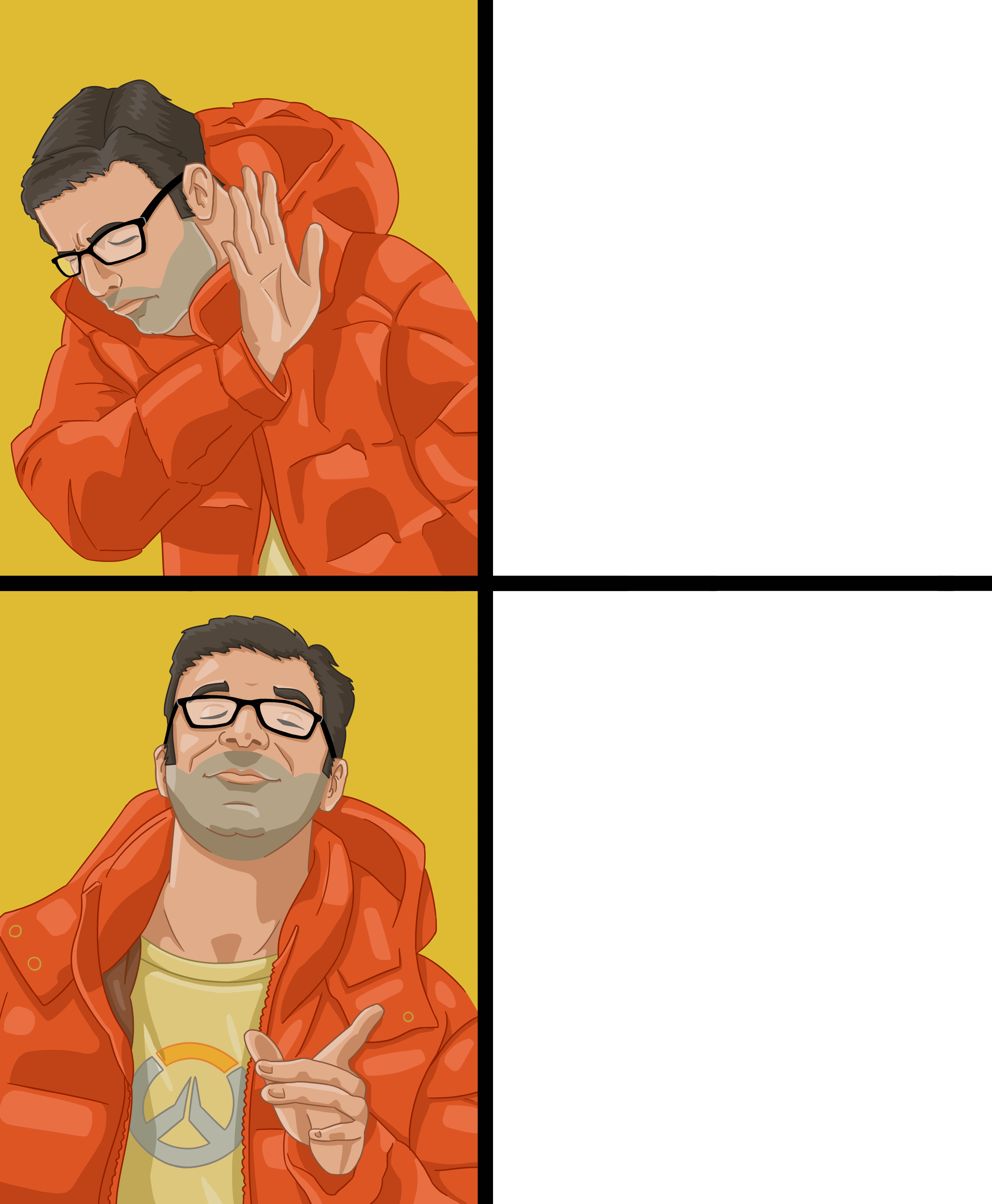 Jeff Kaplan / Drake Meme Template by Lukidjano on DeviantArt