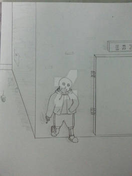 Sans at the back alley