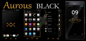 Aurous Black Theme for Xperia