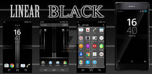 Linear Black Theme for Xperia