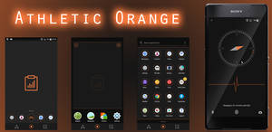 Athletic Orange Theme for Sony Xperia