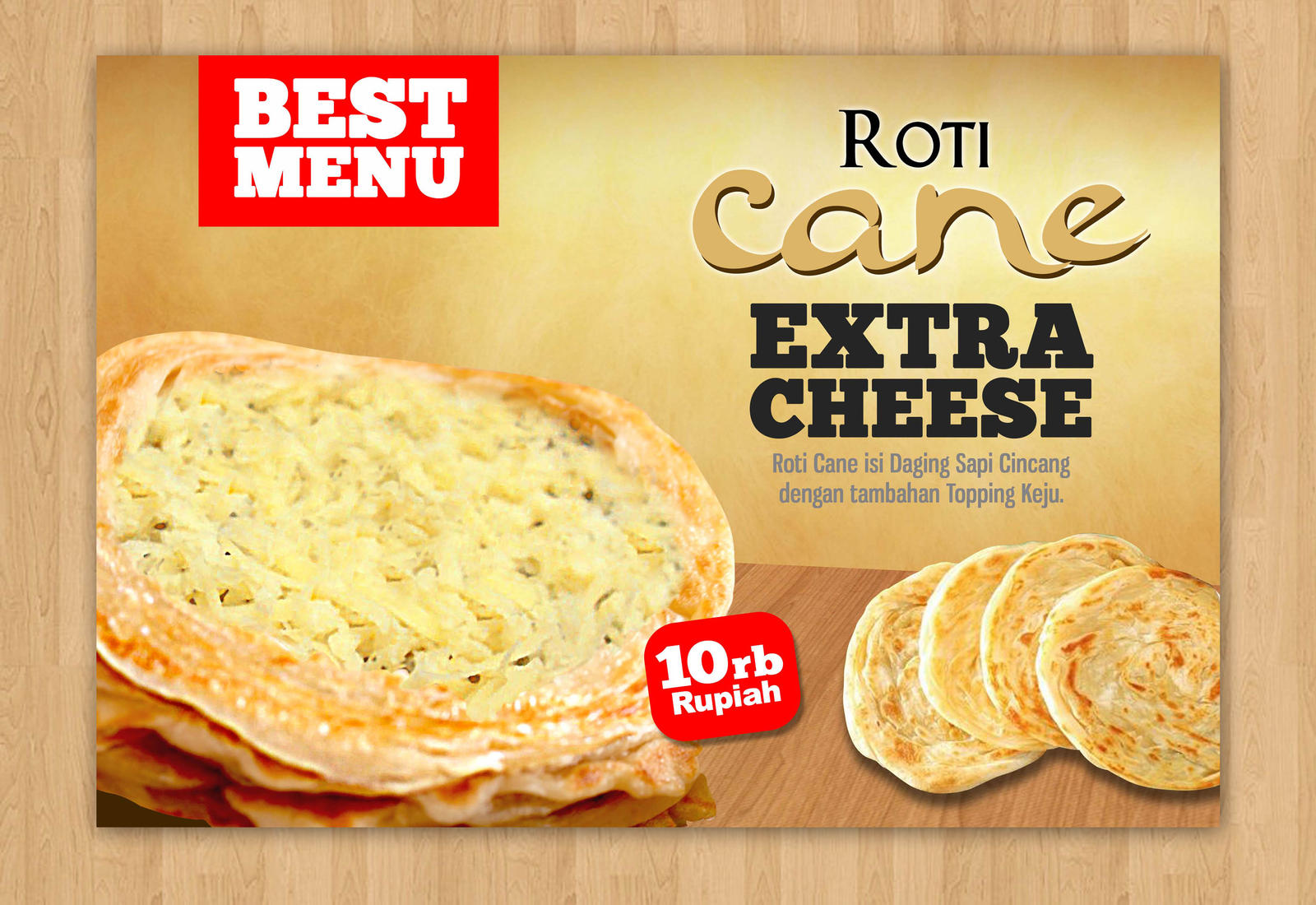 Label Roti Cane ROTI CANE Menu Board Poster by Edwinnurhadi on DeviantArt
