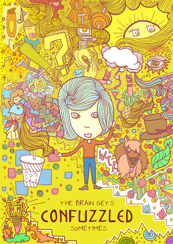 Confuzzled Human The Brain Gets Confuzzled Sometimes by FFFIONNN on DeviantArt