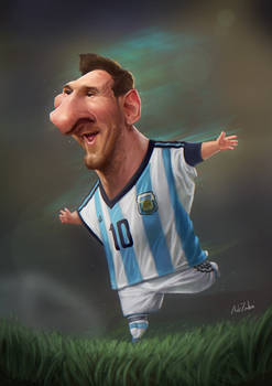 Messi Caricature