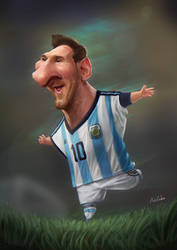 Messi Caricature