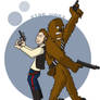 Han Solo and Chewbacca