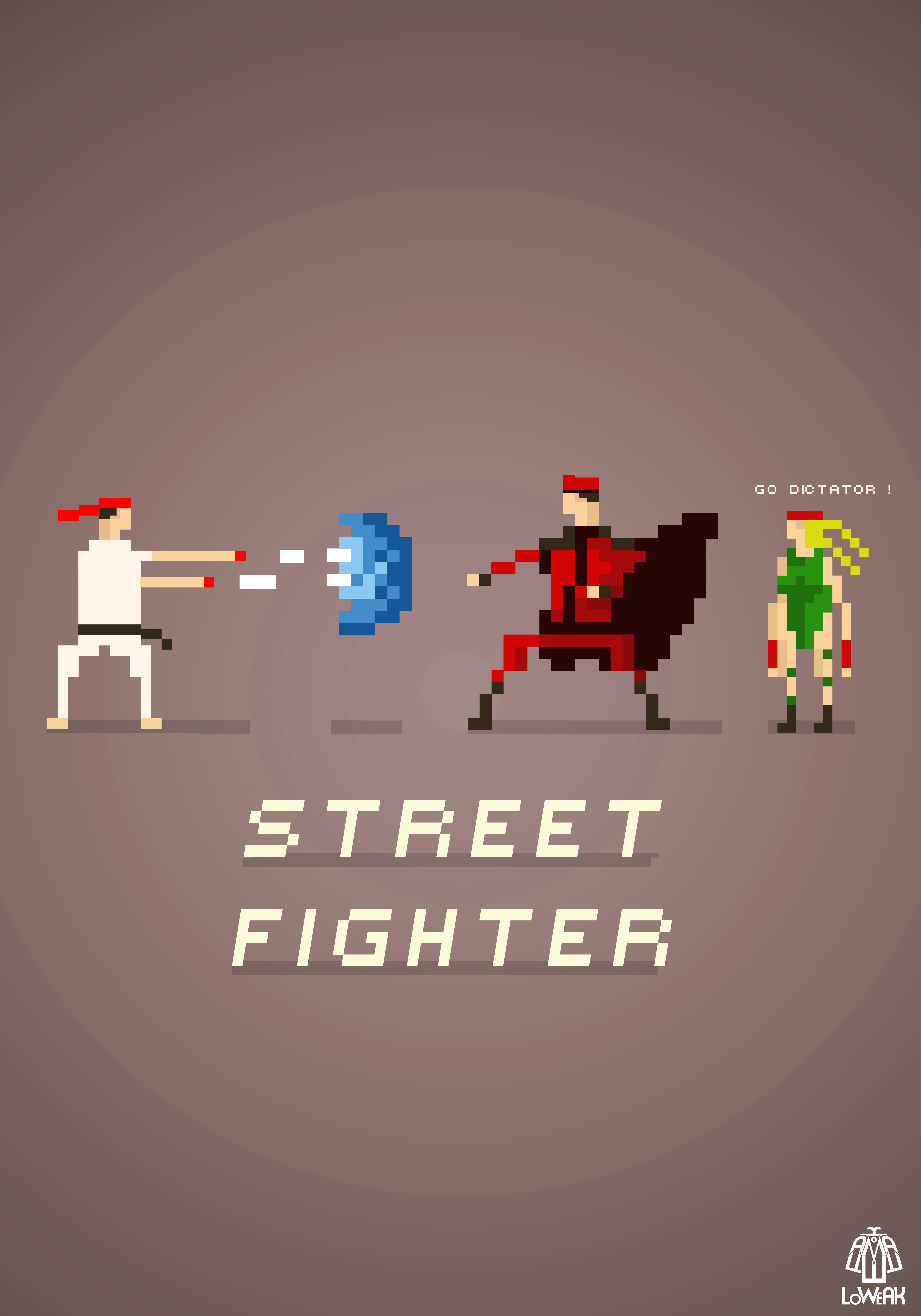 Pixel Art Street Fighter