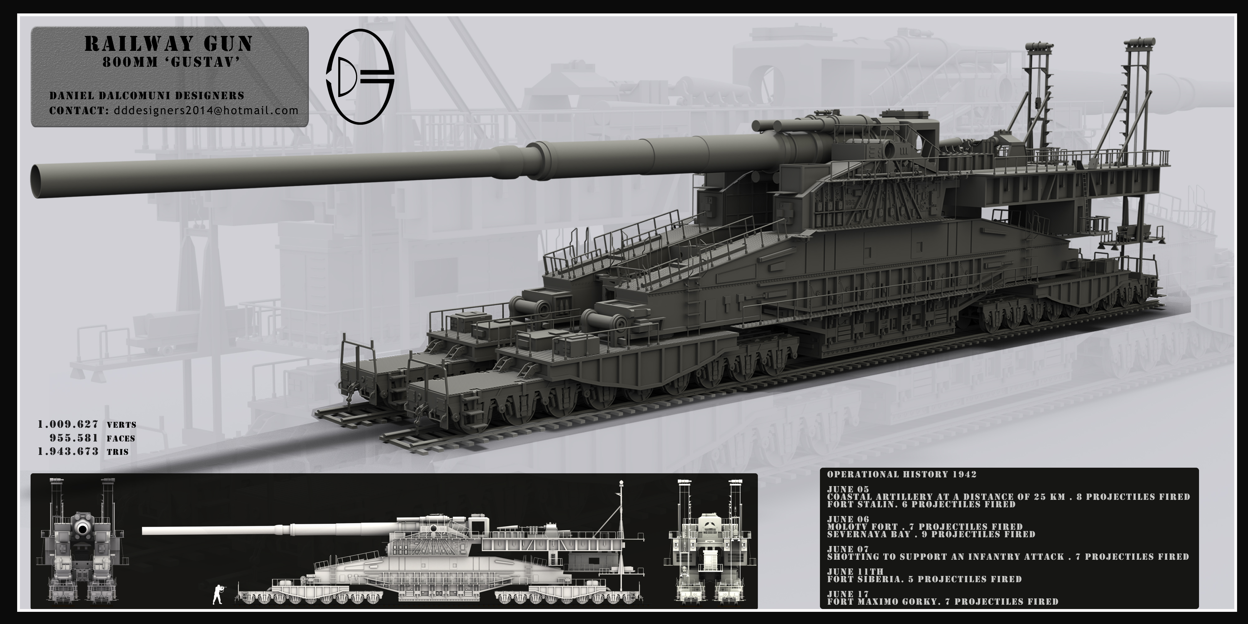 Schwerer Gustav Railway Gun by Wu-Gene on DeviantArt