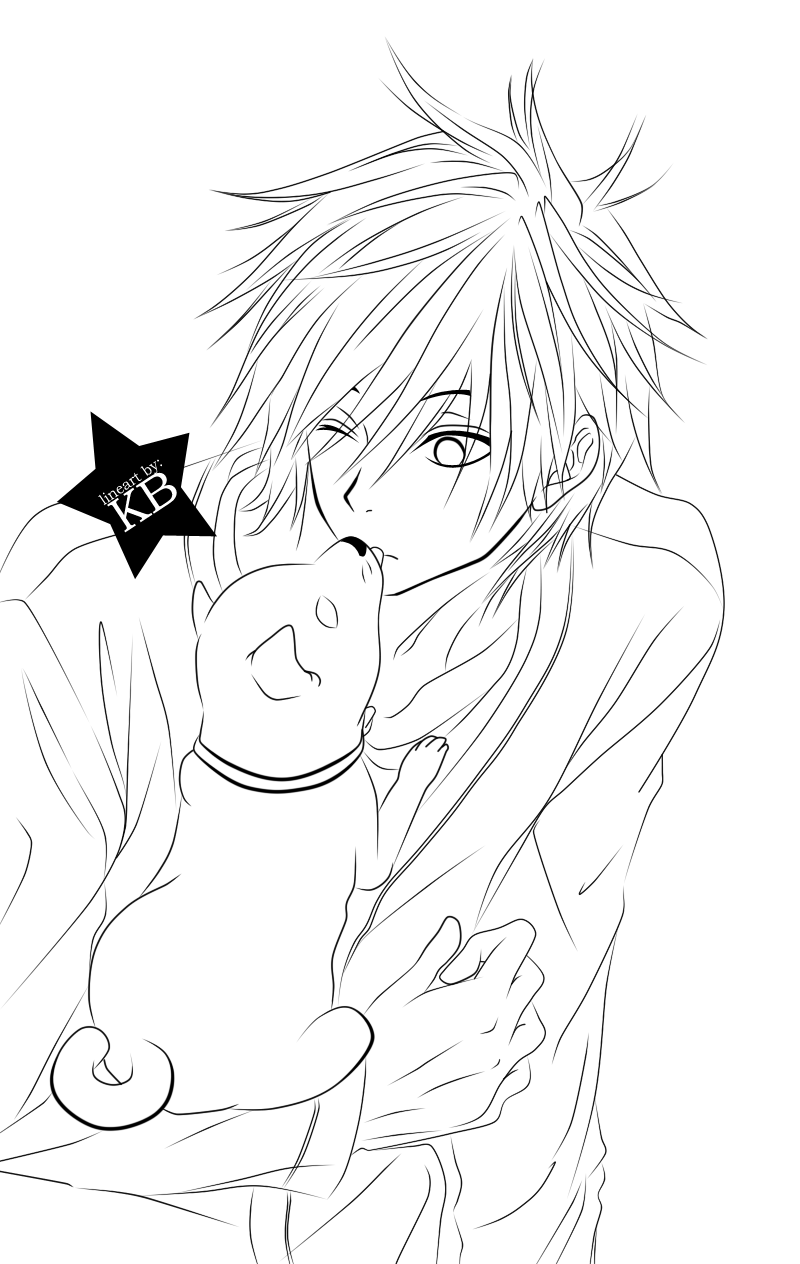 Dengeki Daisy-Tasuku Kurosaki lineart