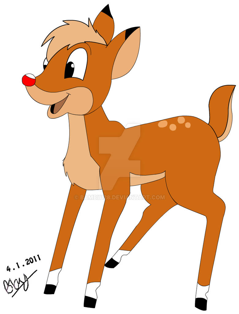 Rudolph The Red-Nosed Reindeer by Bambi1128 on DeviantArt