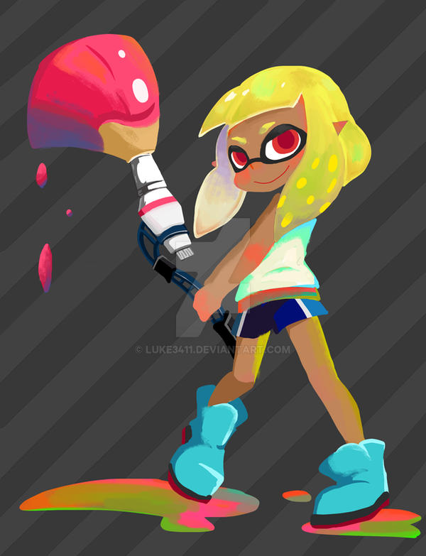 Splatoon Figure Deviantart Splatoon by luke3411 on DeviantArt