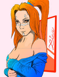 Lina portrait colored