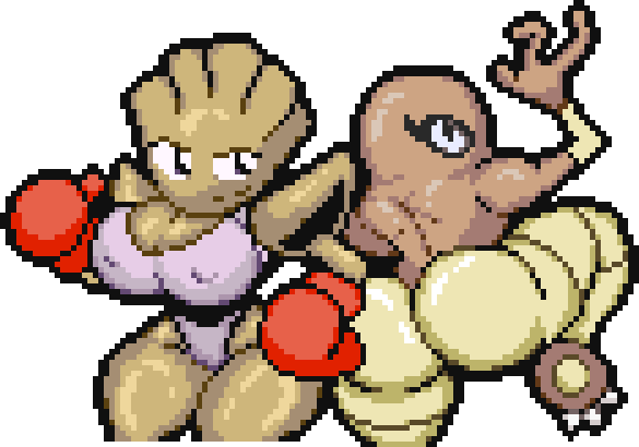 Hitmonlee and Hitmonchan [Pokemon] by Jhecyka on DeviantArt