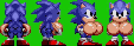 Anime-ish Sonic Sprite Sheet by SonicManiaFan1074 on DeviantArt