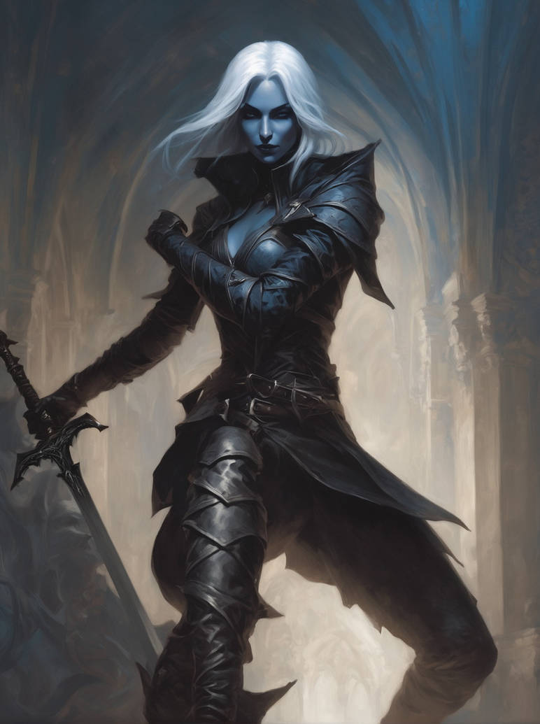 Drow Rogue 001 by Cyber-Inu on DeviantArt