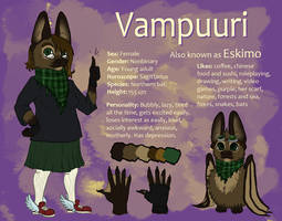 Vampuuri (alter/fursona reference sheet)