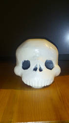 Finished skull painted front