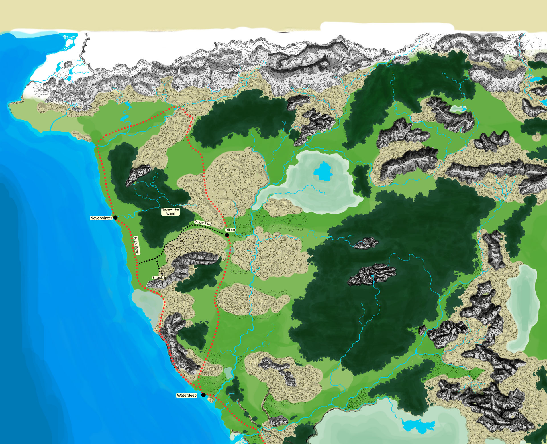 Waterdeep Map Winters Splendor Neverwinter - Waterdeep by ZombieStoner on DeviantArt