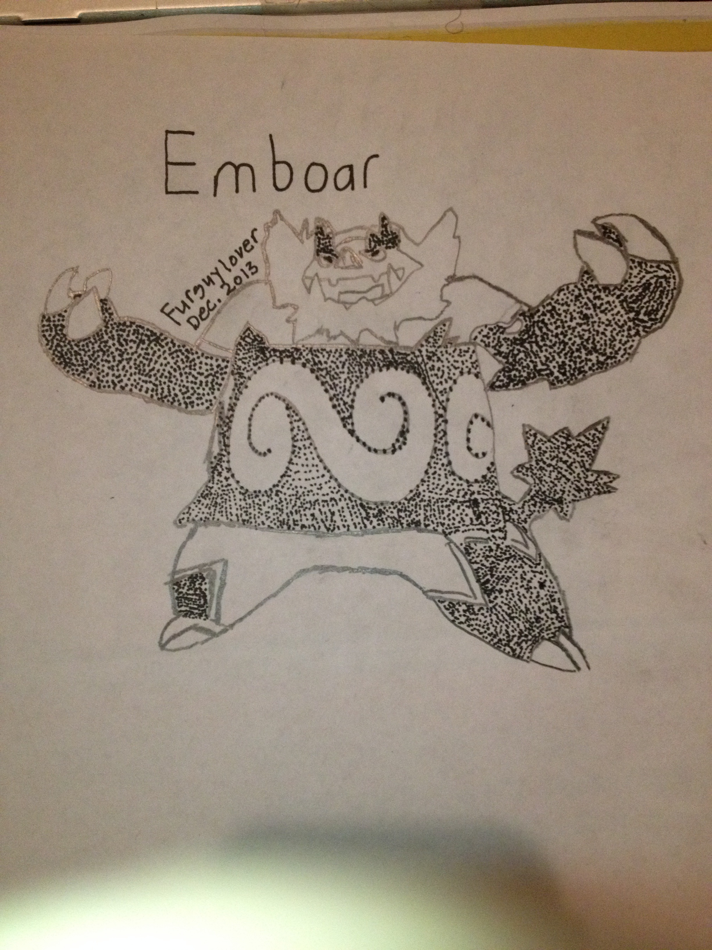 Pointillism Style Emboar