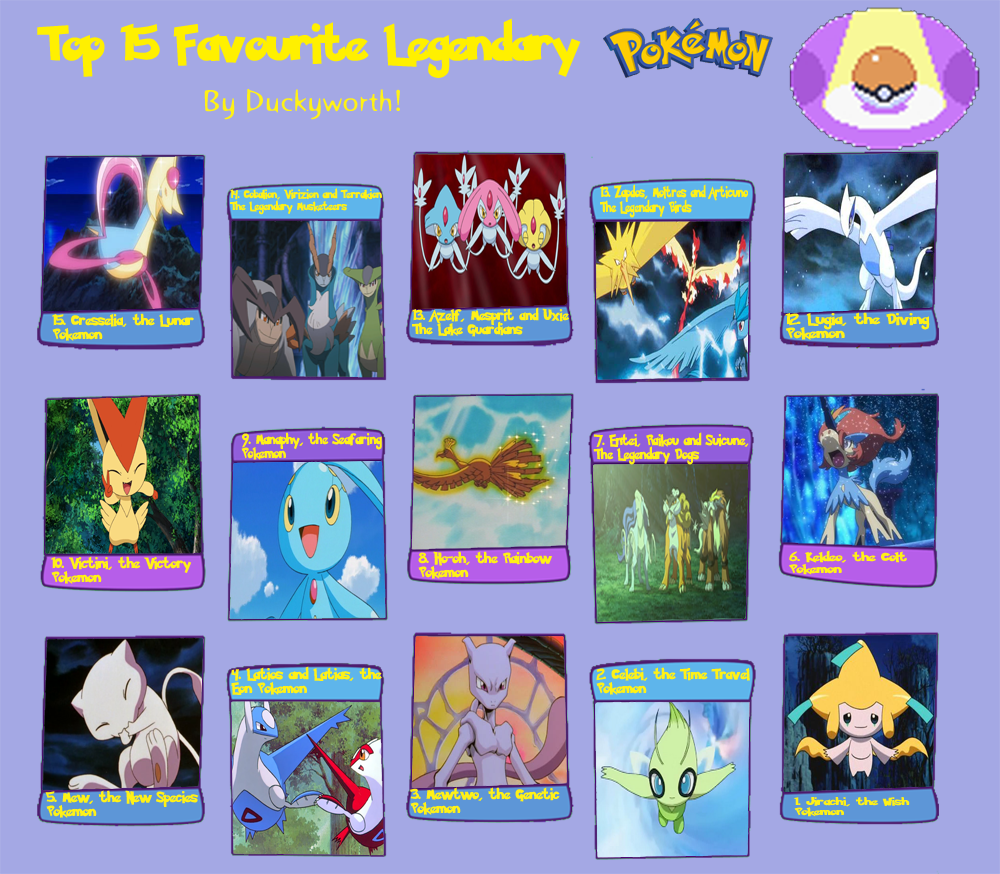 Top 5 favorite Legendary or Mythical Pokemon - Comic Studio