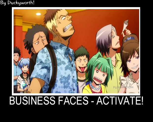 Assassination Classroom Business Faces