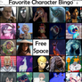 Fave Character Bingo Version 8