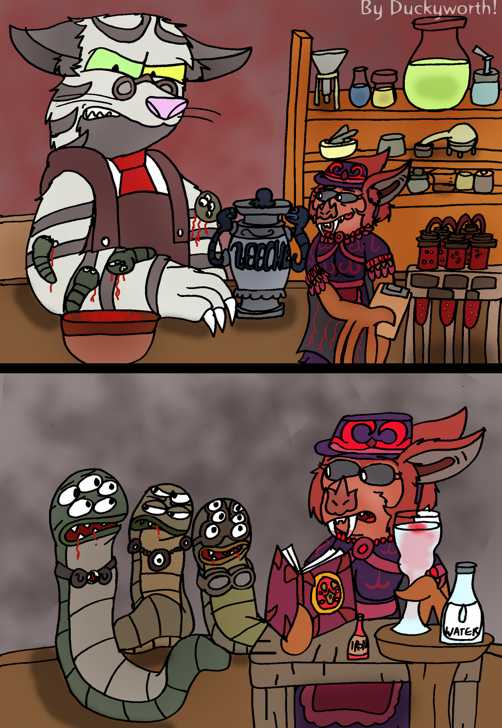 Leechstrade Deviantart Meeting the Leeches by Duckyworth on DeviantArt