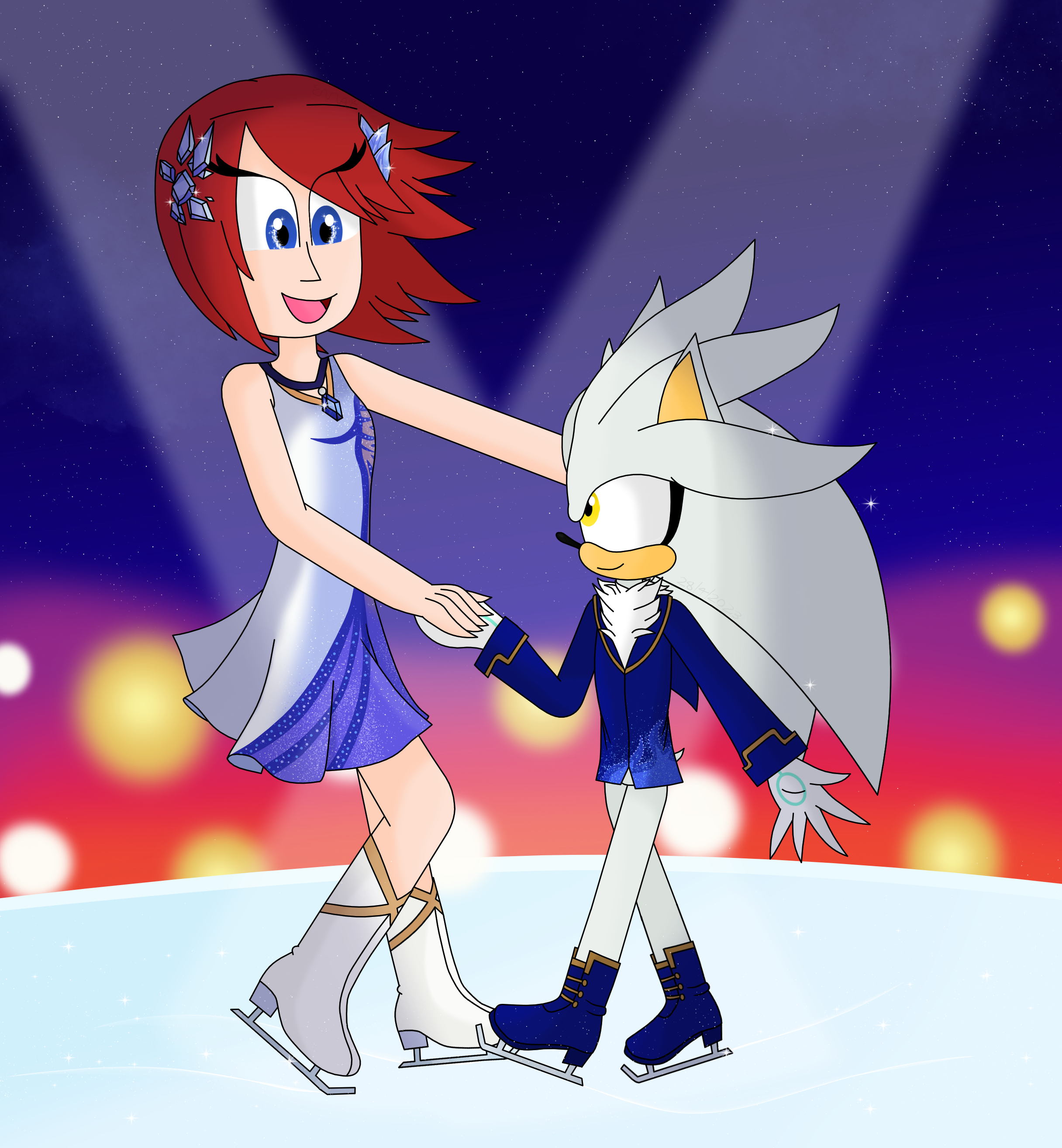 Elise and Sonic in Love by AngelOfStrenght on DeviantArt