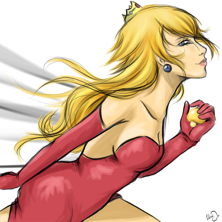 Princess Peach - Colored Sketch 2o13