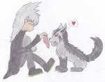 Here you go, buddy =AK + Okami= by Lover-Kitsune-Kitmi