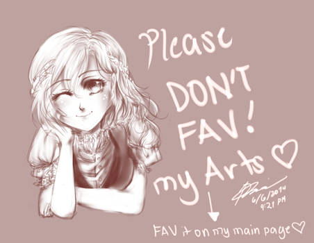 |Please DON'T FAV my Arts| FAV it on my main page|