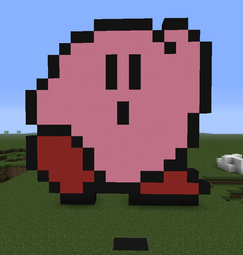 Kirby in Minecraft Bedrock mod - Minecraft fan Art (45119112) - fanpop