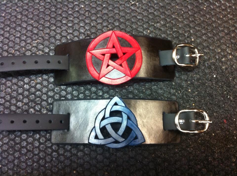 Pentagram and Triketra bracelet