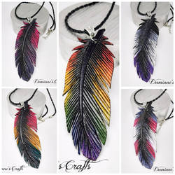 Collier plume LGBTQ2+